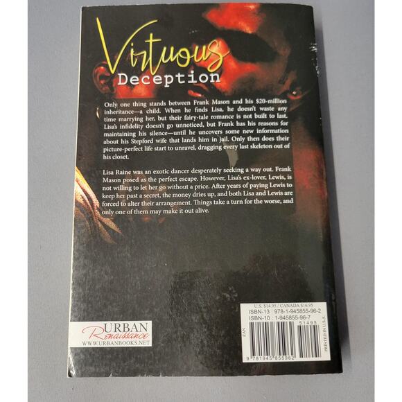 Virtuous Deception by Leiann B. Wrytes Urban Fiction Romance Novel Paperback - Picture 15 of 16